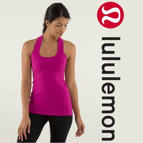 lululemon athletica Tops - Lululemon Scoop Neck Tank *Luon Raspberry